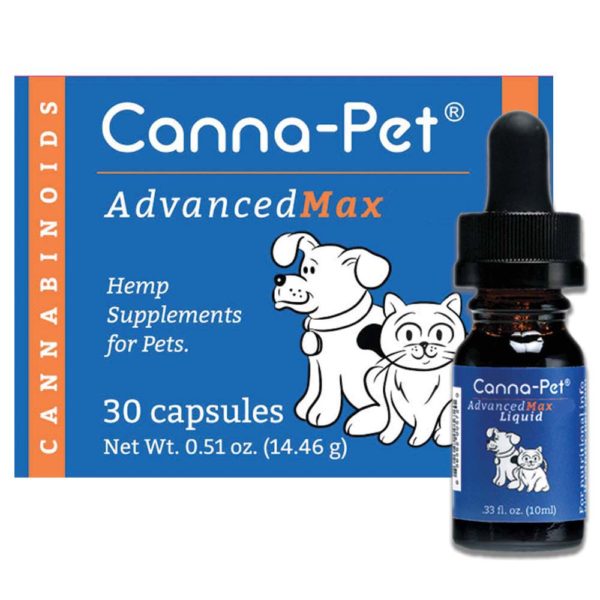 Canna-pet Advanced Maxhemp- 30 Capsules & 10ml Maxhemp Liquid