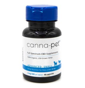 hemp for small dogs - canna-pet 60 count capsules