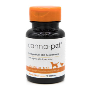 Canna-Pet Advanced Max 10ct Hemp CBD capsules for dogs